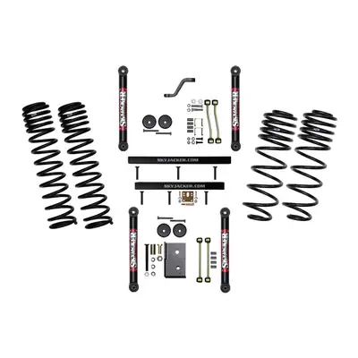 Skyjacker 4 Inch Component Box With Dual Rate Long Travel Coil Springs with Lower Links 97-02 Jeep Wrangler TJ Skyjacker