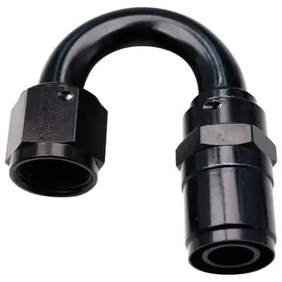 Fragola Performance Systems #8 Race-Rite Crimp-On Hose End 180-Degree
