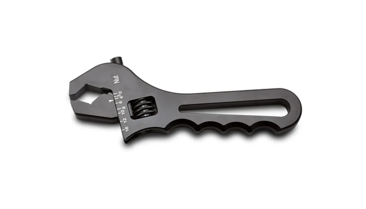 AN Wrench; -3AN To -16AN Wrench Size; Adjustable; Straight Jaws; product image