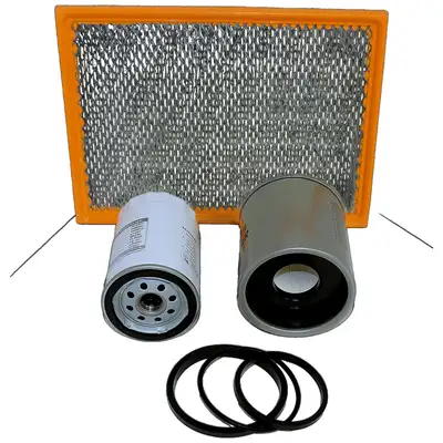 Crown Automotive Jeep Replacement Master Filter Kit; 2002-04 KJ Liberty w/2.5L Diesel Engine/2003-04 KJ Liberty w/2.8L Diesel Engine; Incl. Air/Fuel/Oil Filters;