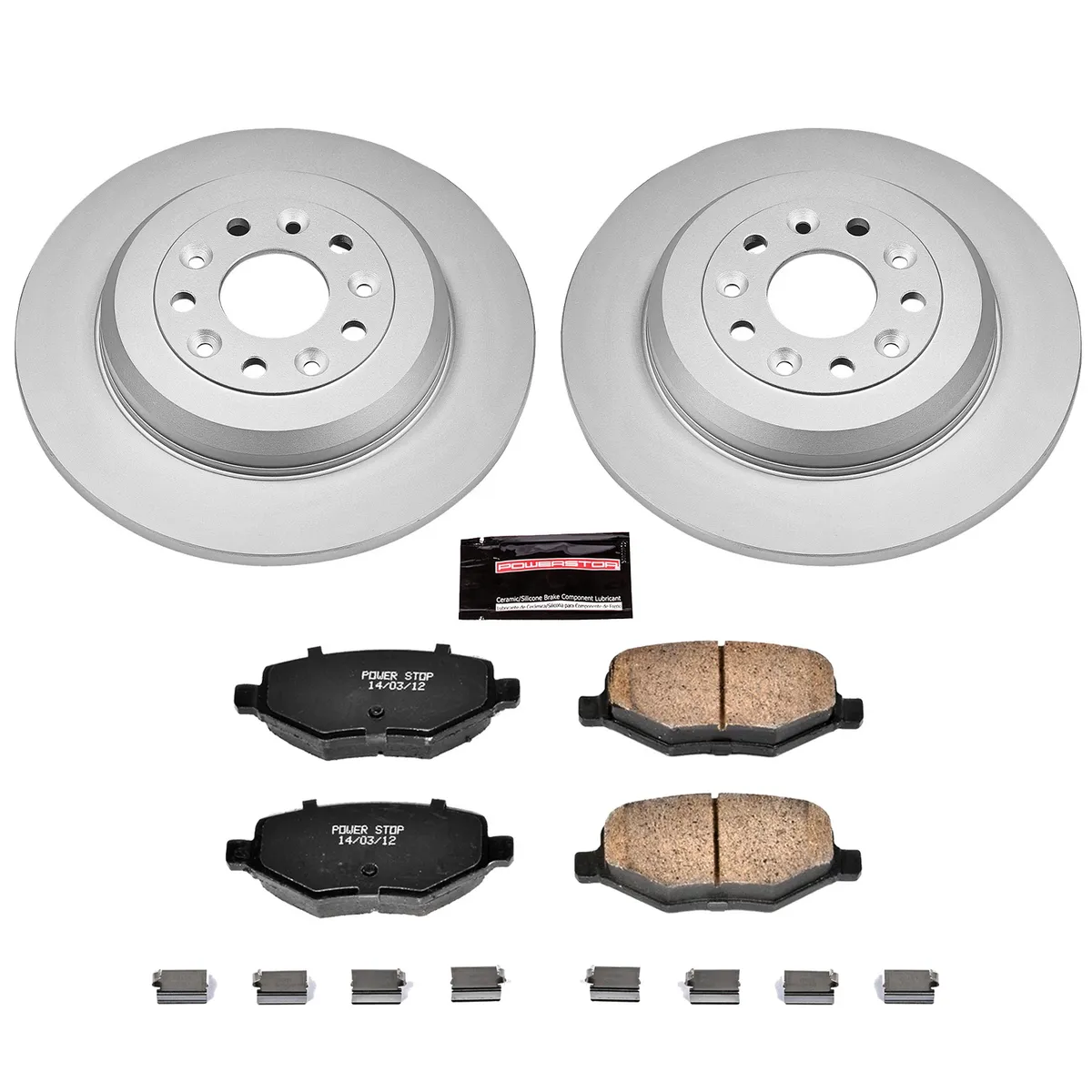 Z17 Geomet Coated Rotor Kit: Genuine Geomet Fully Coated Rotors; Ceramic Pads W/Hardware product image