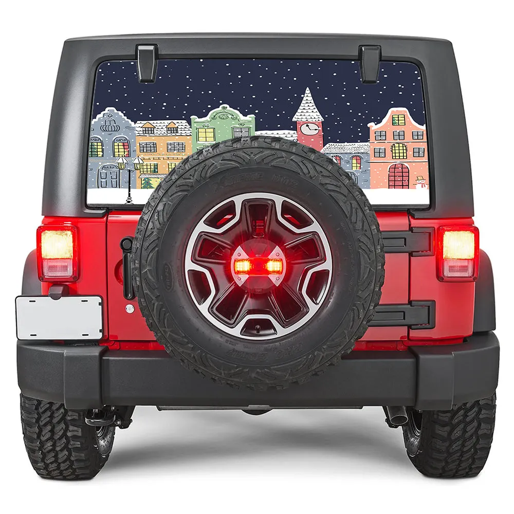 Xmas Village Rear Window Decal product image