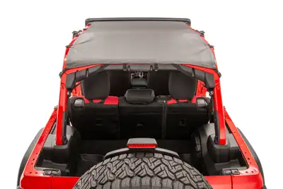MasterTop Bimini Top Plus 18-Present Jeep JLU Wrangler 4Dr MasterTwill MasterTop
