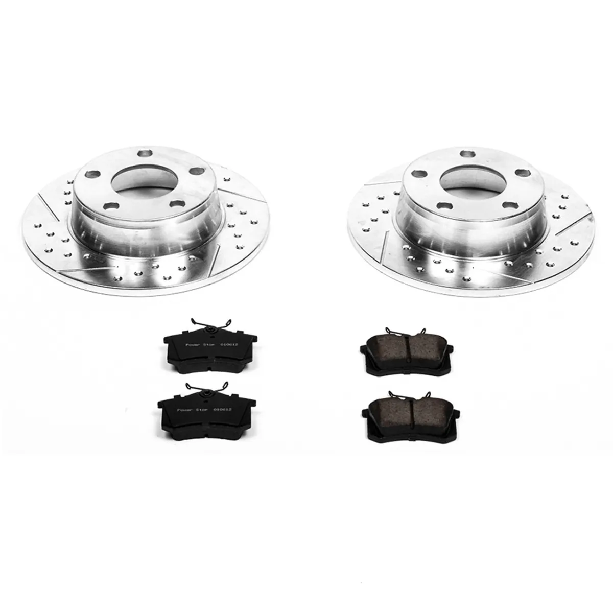 Z23 Evolution Sport Upgrade Kit: Drilled/Slotted Rotors; Carbon-Fiber Ceramic Pads W/Hardware product image