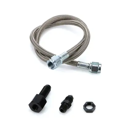 Quickcar Racing Products Line Kit 24in Steel Braided