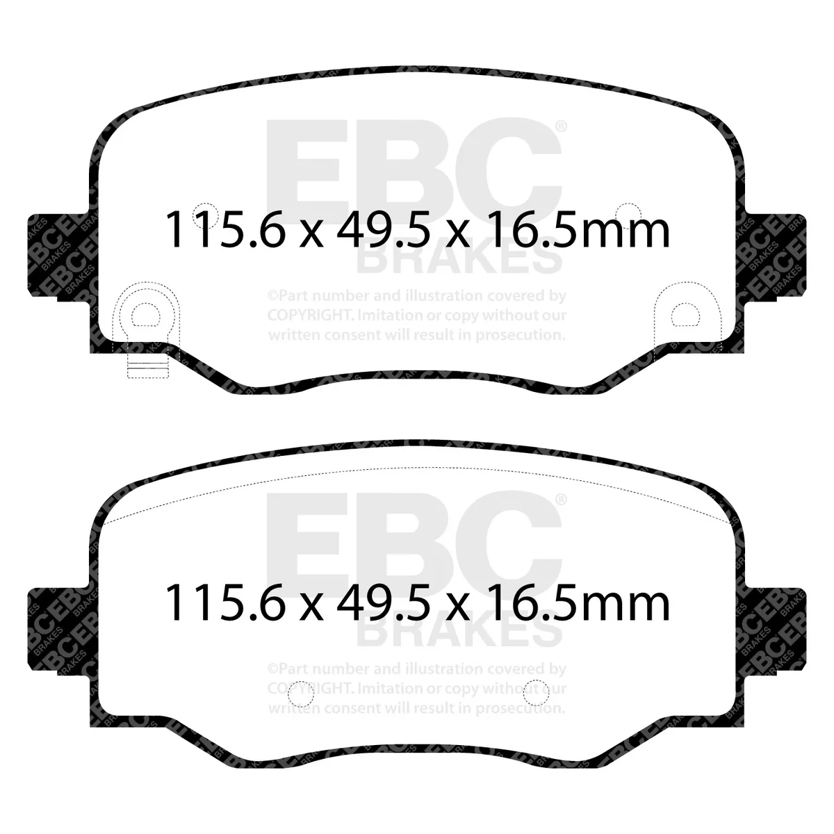S3 Kits Greenstuff 6000 and GD Rotors Truck/SUV; Rear; FMSI Pad No. D1809; Solid; 5 Bolt Holes; 278mm Dia.; 43.3mm Height; 11.9mm Thick; 70mm Center Hole Dia.; product image