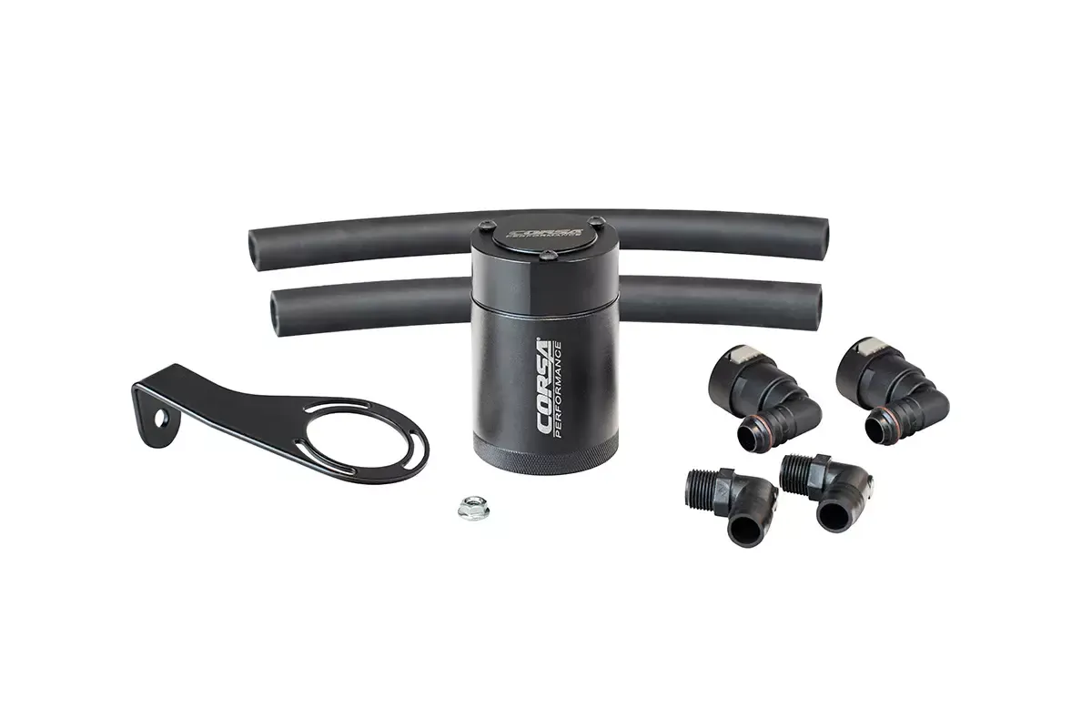 CORSA Performance 3 oz. aluminum oil catch can with mounting bracket product image