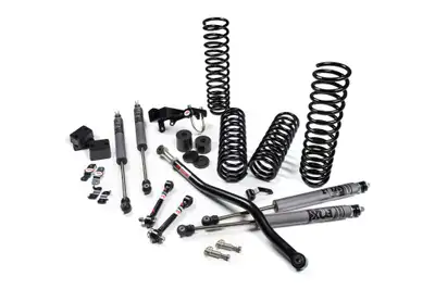 JKS 2007-2018 Jeep Wrangler JK J-Venture 4 Door 3.5 Inch Lift Kit w/ Fox 2.0 Performance Series Shocks JSPEC