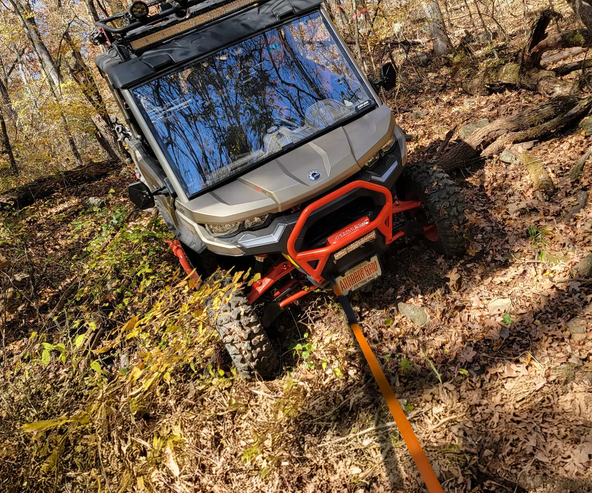 Mile Marker 19108TOW 1IN x 8ft Orange ATV/UTV Tow Strap product image