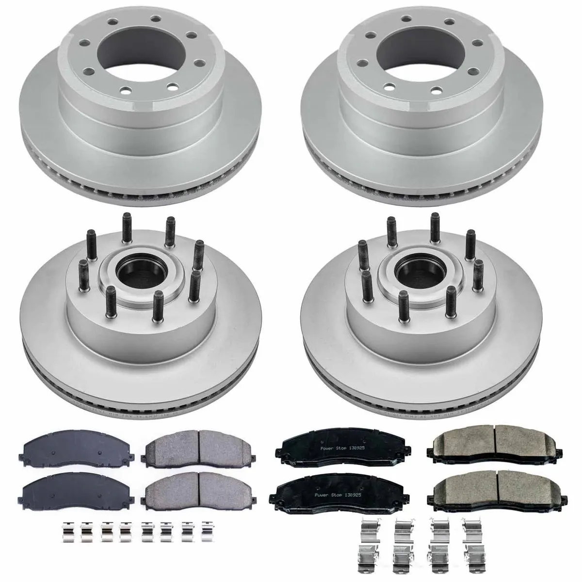 Z17 Geomet Coated Rotor Kit: Genuine Geomet Fully Coated Rotors; Ceramic Pads W/Hardware product image