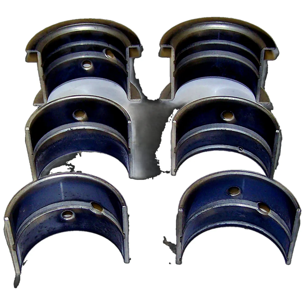 Crankshaft Main Bearing Set 1941-1945 MB w/ 4-134 L-Head Engine;1945-1949 CJ-2A w/ 4-134 L-Head Engine;1948-1953 CJ-3A w/ 4-134 L-Head Engine;1953-1968 CJ-3B w/ 4-134 F-Head Engine;1955-1971 CJ-5, CJ-6 w/ 4-134 F-Head Engine;1950-1952 M38 w/ 4-134 L- product image