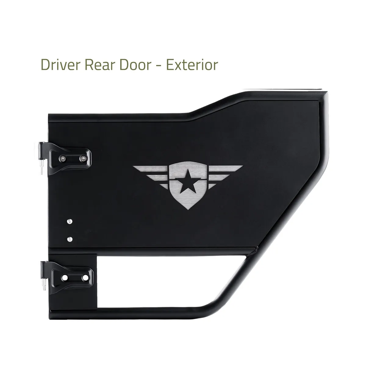 18c Wrangler/Gladiator Jl/Jt Mission Doors Black Front Pair product image