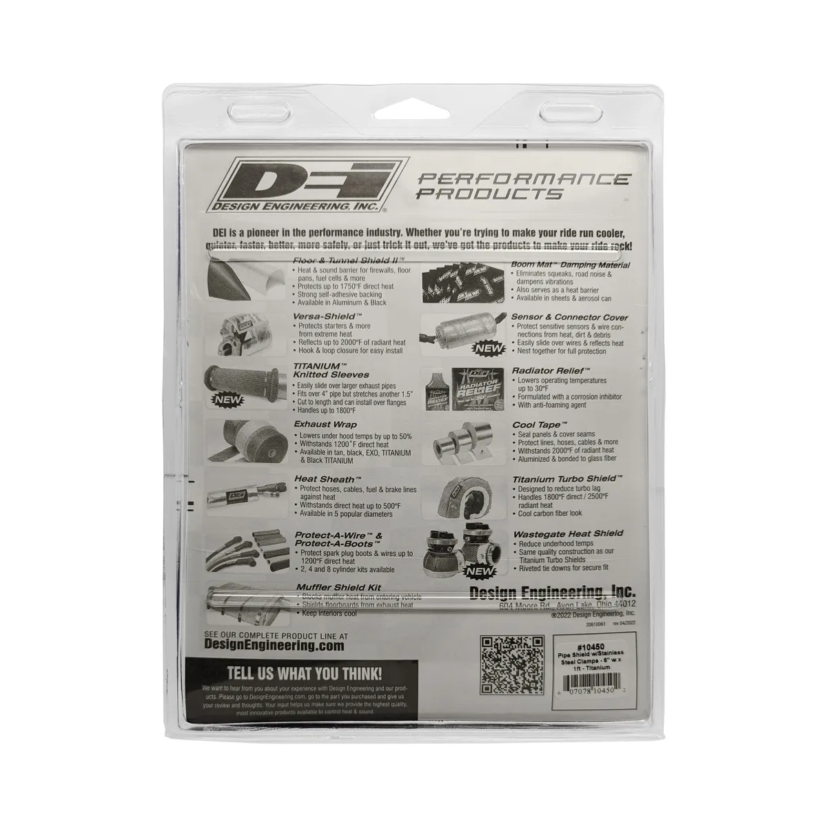 DEI Titanium Pipe Shield - Exhaust Heat Shield 1ft x 6in product image