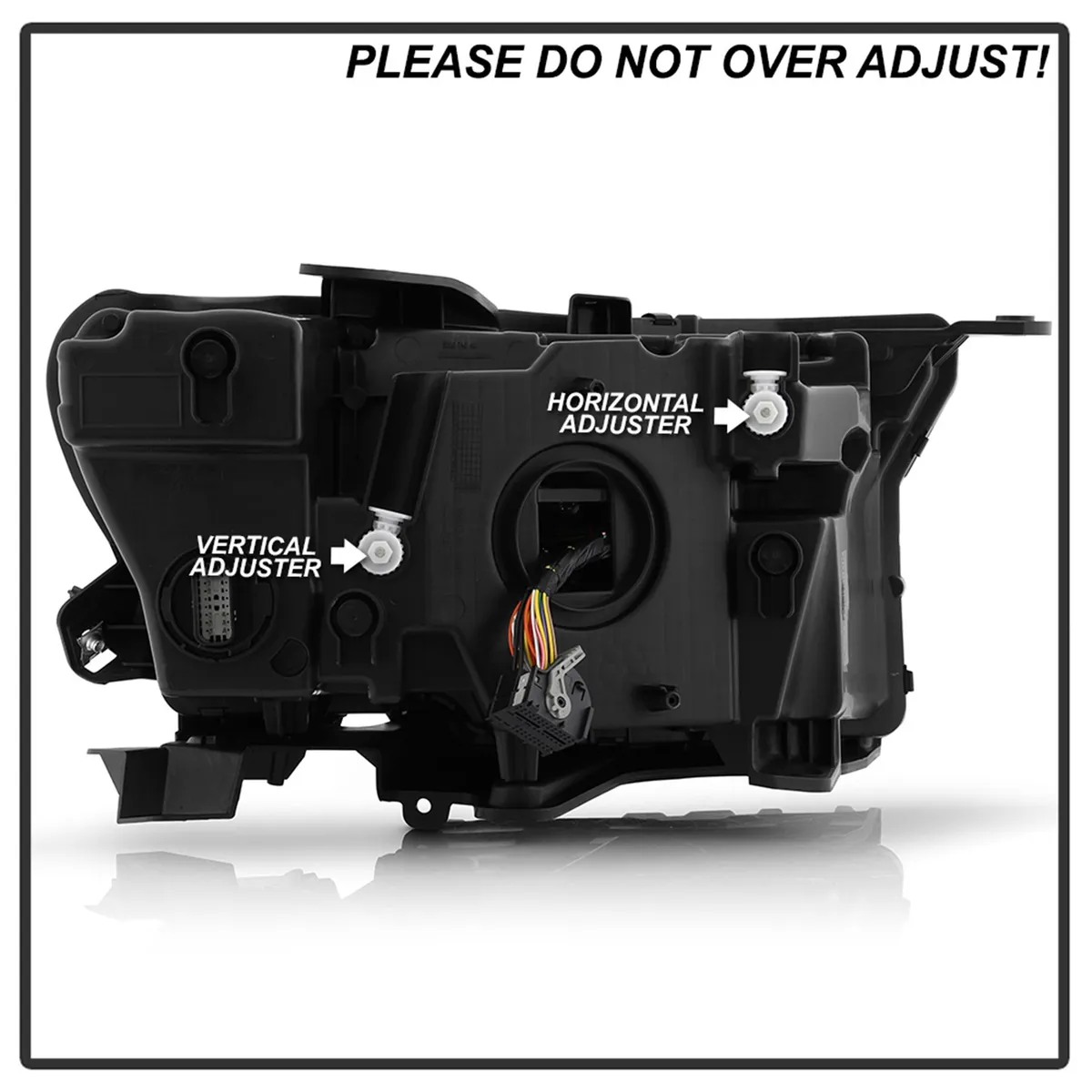 Halogen Headlight; White; Full LED ; DRL w/ Front Light Animation; w/o auto Leveling Headlight; Left; product image