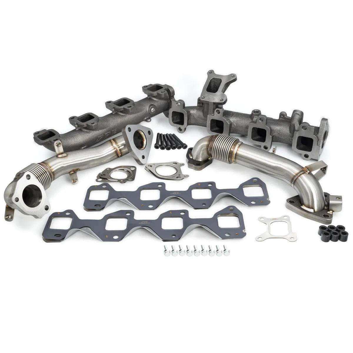 Pacific Performance Engineering High Flow Exhaust Manifold And Uppipes Kit Silverado/Sierra 6.6l L5p Raw