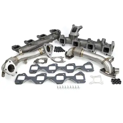 Pacific Performance Engineering High Flow Exhaust Manifold And Uppipes Kit Silverado/Sierra 6.6l L5p Raw