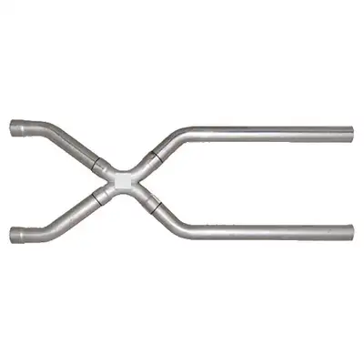 Pypes Performance exhaust 2.5 Inch Universal X-Pipe Crossover Exhaust Kit 409 Stainless Pypes Performance Exhaust