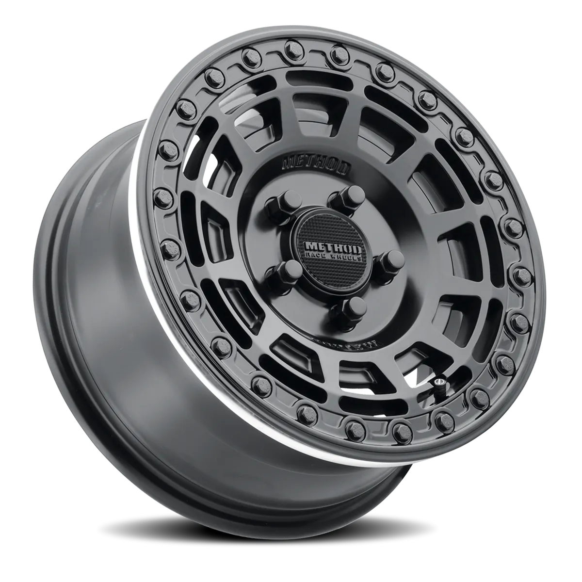 Method Race Wheels Aluminum Wheels 15x10 MR415 Beadlock UTV Bolt Pattern 5 On 114.3 Offset 25 Lip Size 2.09 Matte Black MB Gloss Black Ring Method