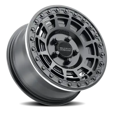 Method Race Wheels Aluminum Wheels 15x10 MR415 Beadlock UTV Bolt Pattern 5 On 114.3 Offset 25 Lip Size 2.09 Matte Black MB Gloss Black Ring Method
