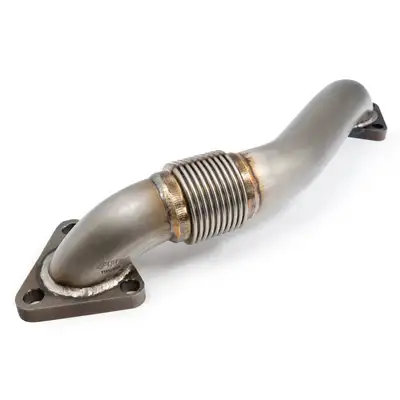 Pacific Performance Engineering Right Up-Pipe Compound Turbo Round-Pipe PPE Diesel
