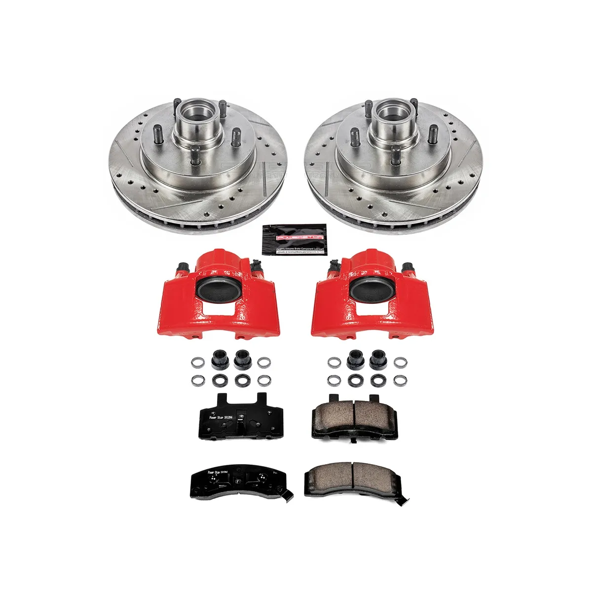 Z23 Evolution Sport Upgrade Kit: Drilled/Slotted Rotors; Carbon-Fiber Ceramic Pads; Powder Coated Calipers product image