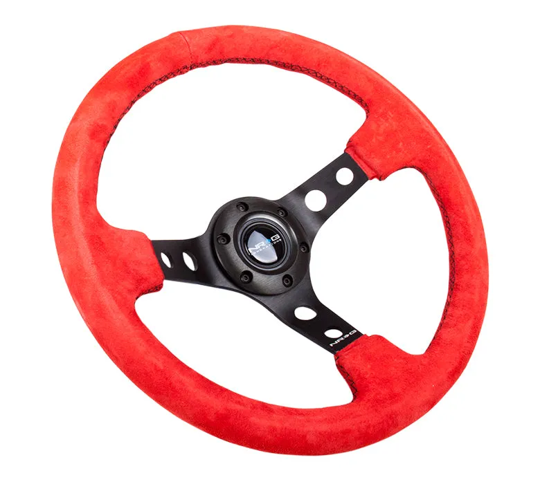 Steering Wheel 350mm 3in Dish Black Suede product image