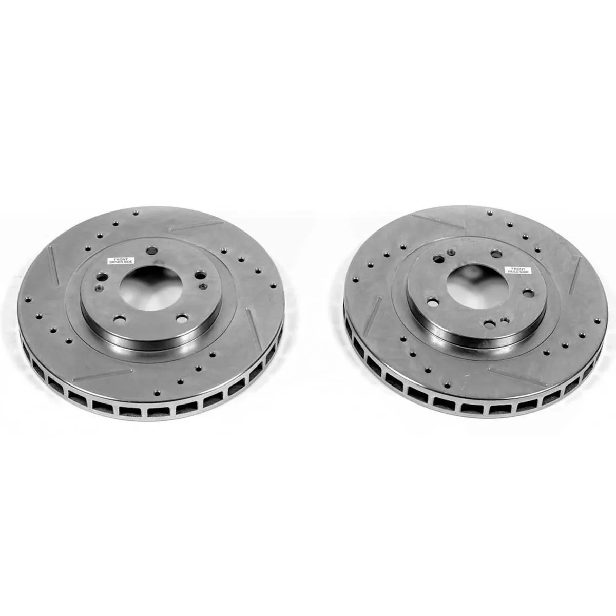 Drilledslotted Rotor Pair Front 1993-91 Dodge Stealth 1993 Mitsubishi 3000 gt 1992-91 Mitsubishi 3000 g product image