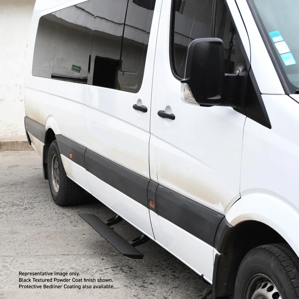 Go Rhino 20410125T - RealTruck VoltStep Electric Running Board Kit - Protective Bedliner Coating product image
