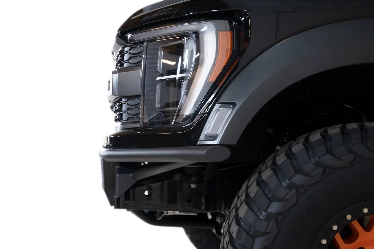 Ford Raptor 2022 - Up Pro Bolt-On Front Bumper with Mounts for 6 Cube LightsUniversal 20 in Hammer Black with Satin Black panels product image