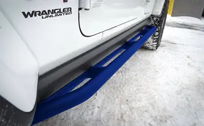 Steinjager Steinjäger Armor Wrangler JL 2018 to Present Rock Sliders 4 Door JLU Southwest Blue