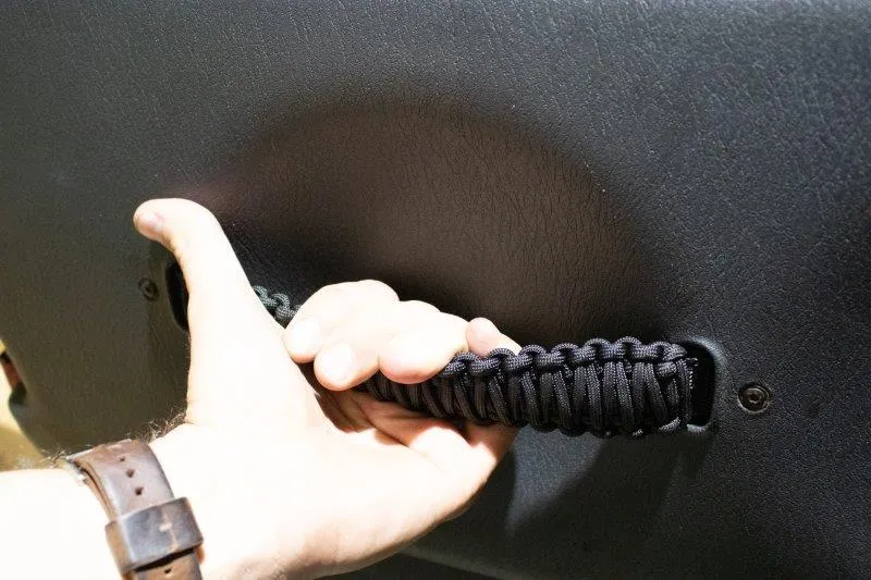 Fishbone Offroad Black Paracord Door Handles for 1997-2006 Jeep Wrangler FB55285 product image