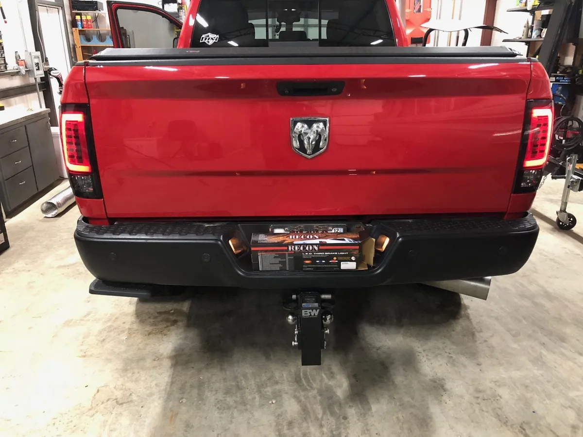 Dodge 09-18 RAM 1500 And 10-18 RAM 25003500 Oled Tail Lights Replaces Factory OEM Halogen Tail Lights - Smoked Lens product image