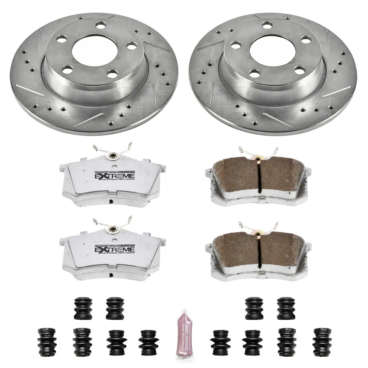 Z26 Street Warrior Upgrade Kit: Drilled/Slotted Rotors; Carbon-Fiber Ceramic Pads W/Hardware product image