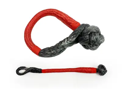 Overland Vehicle Systems Soft Shackle Recovery Ring Combo Pack - 45,000 lb - Black Overland Vehicle Systems