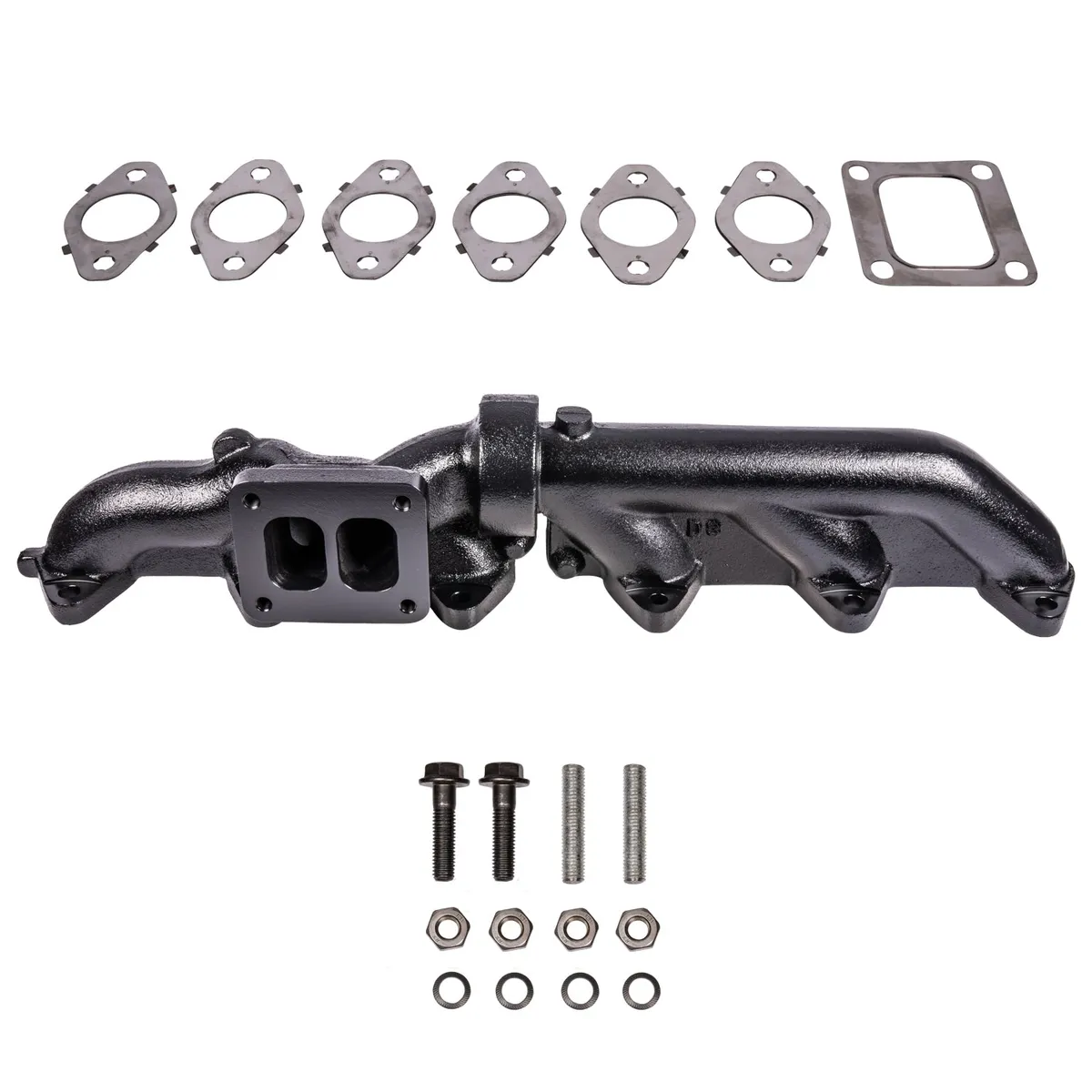 ATS Pulse Flow Exhaust Manifold Kit Fits 2003-2007 5.9L Cummins 2-Piece T3 T4 With Optional Premium Hardware And Gaskets product image