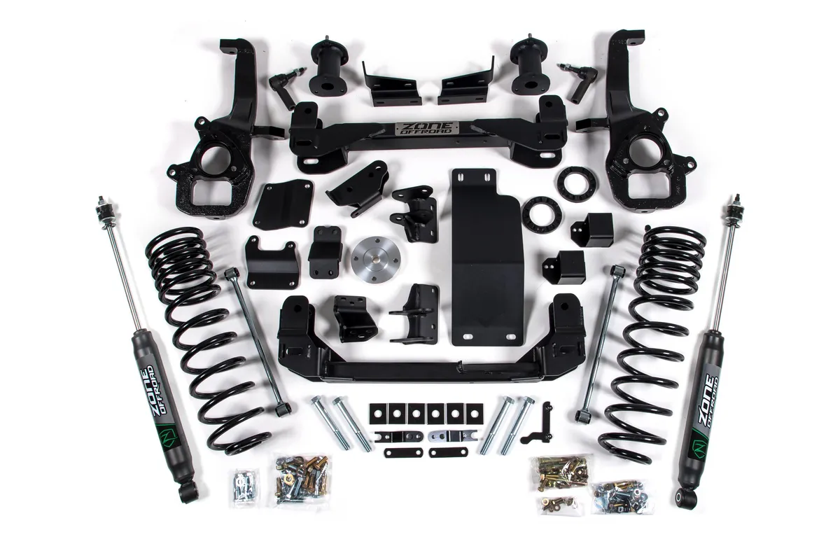 20-23 RAM 1500 4WD 6 Inch Front 5 Inch Rear Lift Kit With OE 22in Wheels Fox Shocks Zone Offroad product image