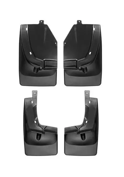 Weathertech MudFlap No-Drill DigitalFit® MudFlap Kit; Black;