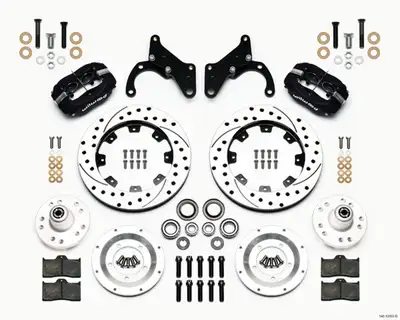 Wilwood Brakes Wilwood FDLI Front Kit 12.19in Drilled 65-68 Chevy Impala -Drum Spindle