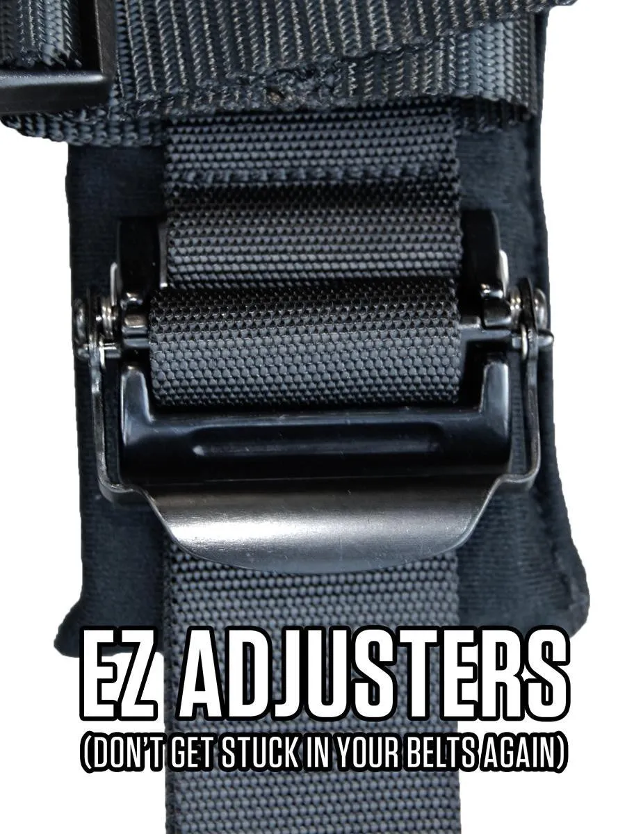 4.3 Harness 4 point Harness with 3 inch Belts Green PRP Seats product image