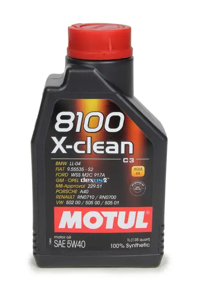 Motul 8100 X-Clean 5w40 Oil 1 Liter Dexos2