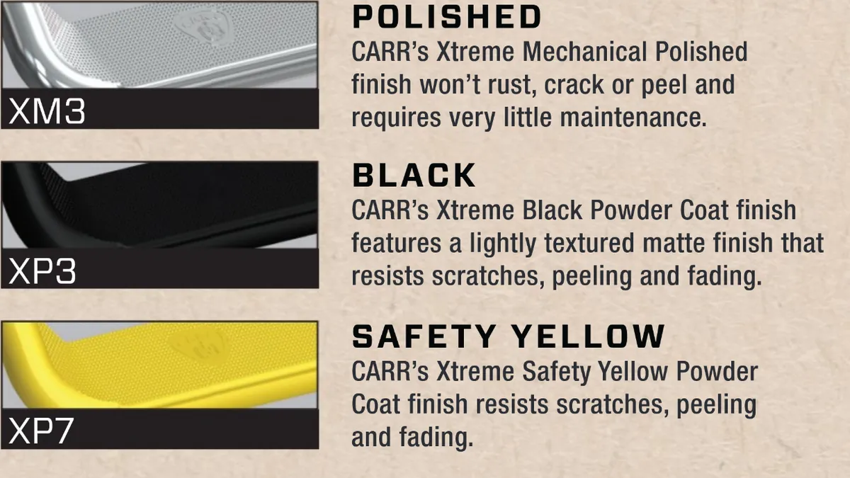 CARR - 124032 - Super Hoop; Assist/Side Step; XM3 Polished; Pair product image