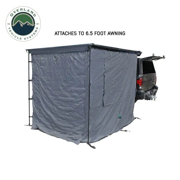 HD Nomadic 2.0 Awning Room Enclosure, Grey Body, Green Trim (4 Walls and Floor) Overland Vehicle Systems product image