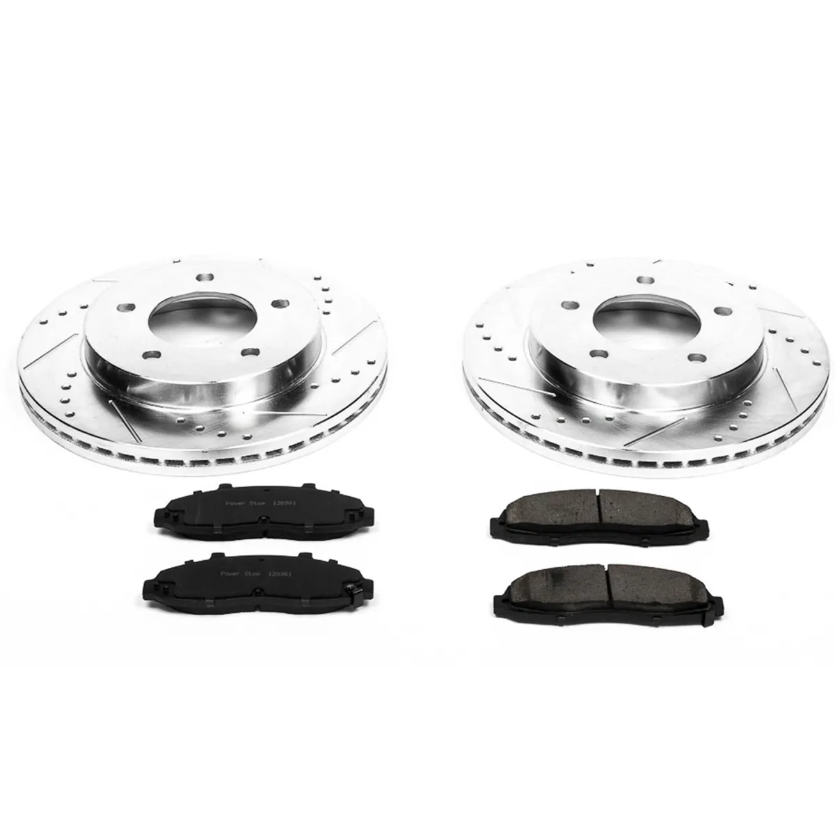 Z23 Evolution Sport Upgrade Kit: Drilled/Slotted Rotors; Carbon-Fiber Ceramic Pads W/Hardware product image