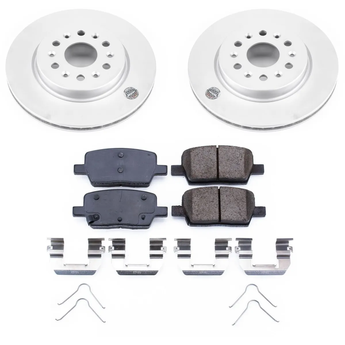 Z17 Geomet Coated Rotor Kit: Genuine Geomet Fully Coated Rotors; Ceramic Pads W/Hardware product image