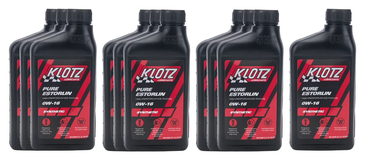 Klotz Oil Pure Estorlin Racin Oil Synthetic Case 10 x 1 Qt