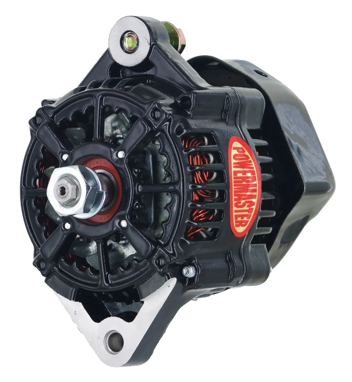 XS Volt™ Racing Alternator; Denso; 100 mm; 75 Amp; 5.2 in. Mount; Black Finish; product image