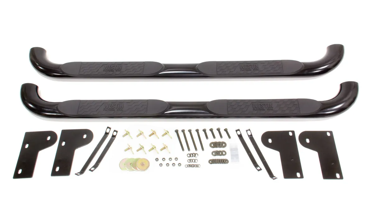 Westin Platinum 4 Oval Nerf Step Bars Black Ram 1500 Quad Cab 2002-2008 253500 Quad Cab 2003-2009 455500 Quad Cab 2008-2009