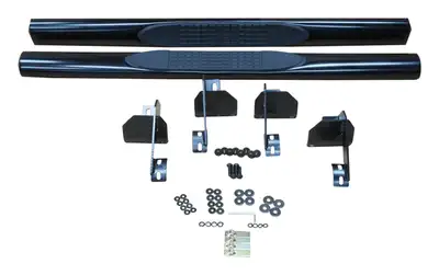 Crown Automotive Jeep Replacement RT Off-Road - Steel Black Side Steps