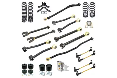 Rock Jock Pro Edition Johnny Joint Suspension System for JK Wrangler (2-door) 4 Inch lift RockJock 4X4