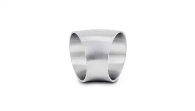 Vibrant Performance 45 Degree Stainless Steel Bend; 2.5 in. OD; 2.5 in. Centerline Radius; 1.04 in. Leg Length From Tangent; 0.083 in. Nominal Wall Thickness; Brushed;